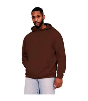 Mens core ringspun cotton oversized hoodie chocolate Casual Classics