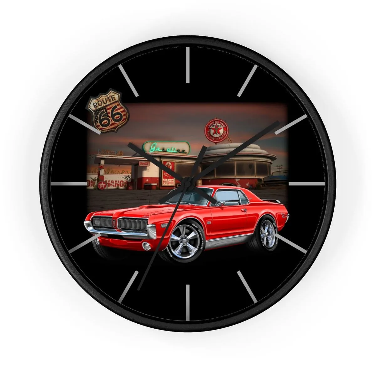 Mercury Cougar Texaco Wall clock