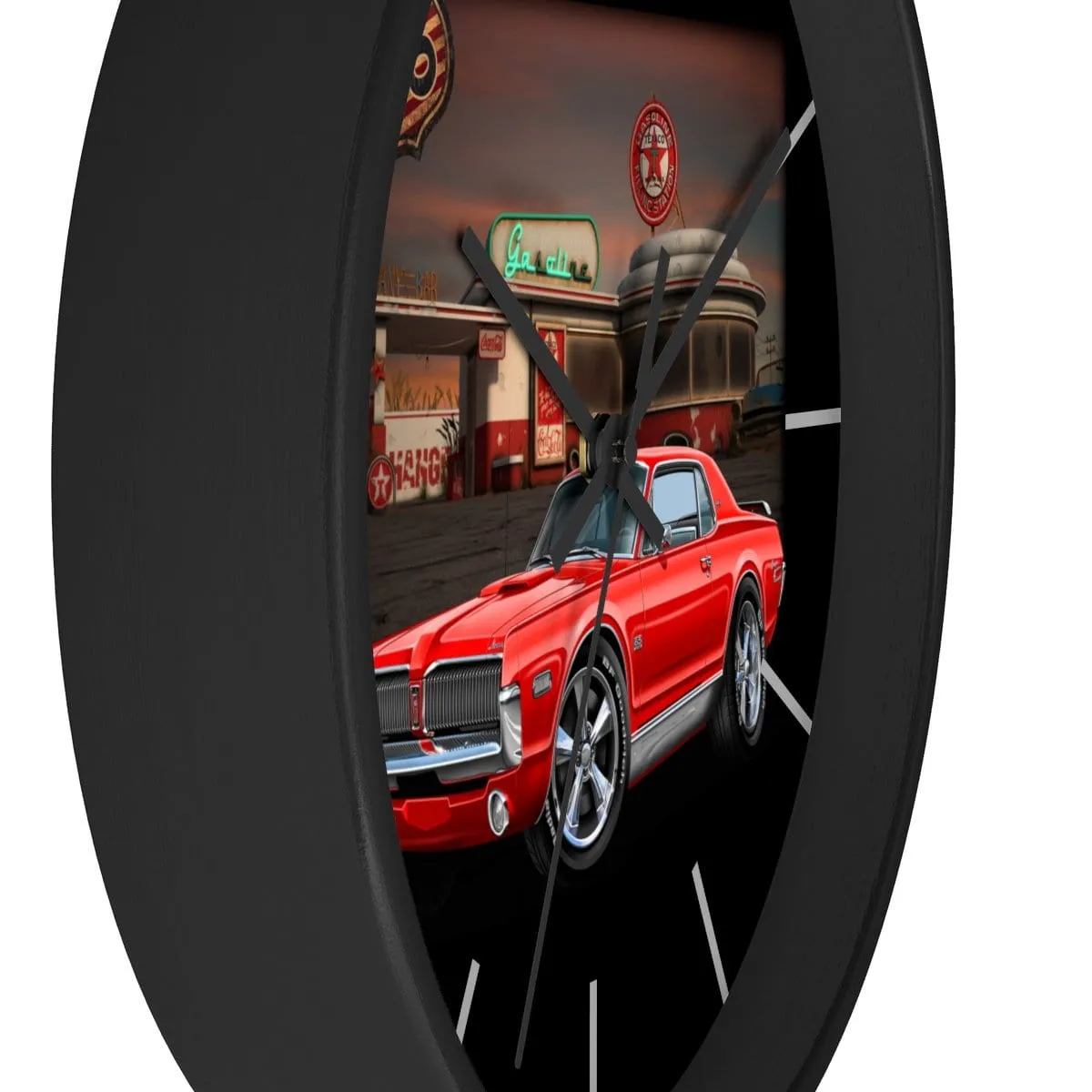 Mercury Cougar Texaco Wall clock