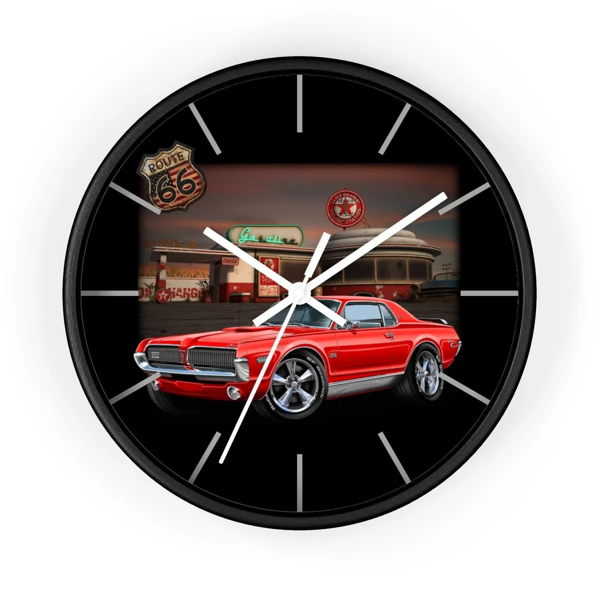 Mercury Cougar Texaco Wall clock