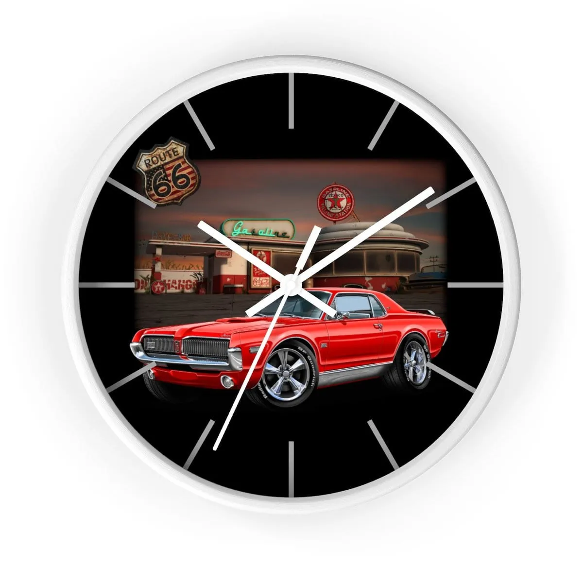 Mercury Cougar Texaco Wall clock