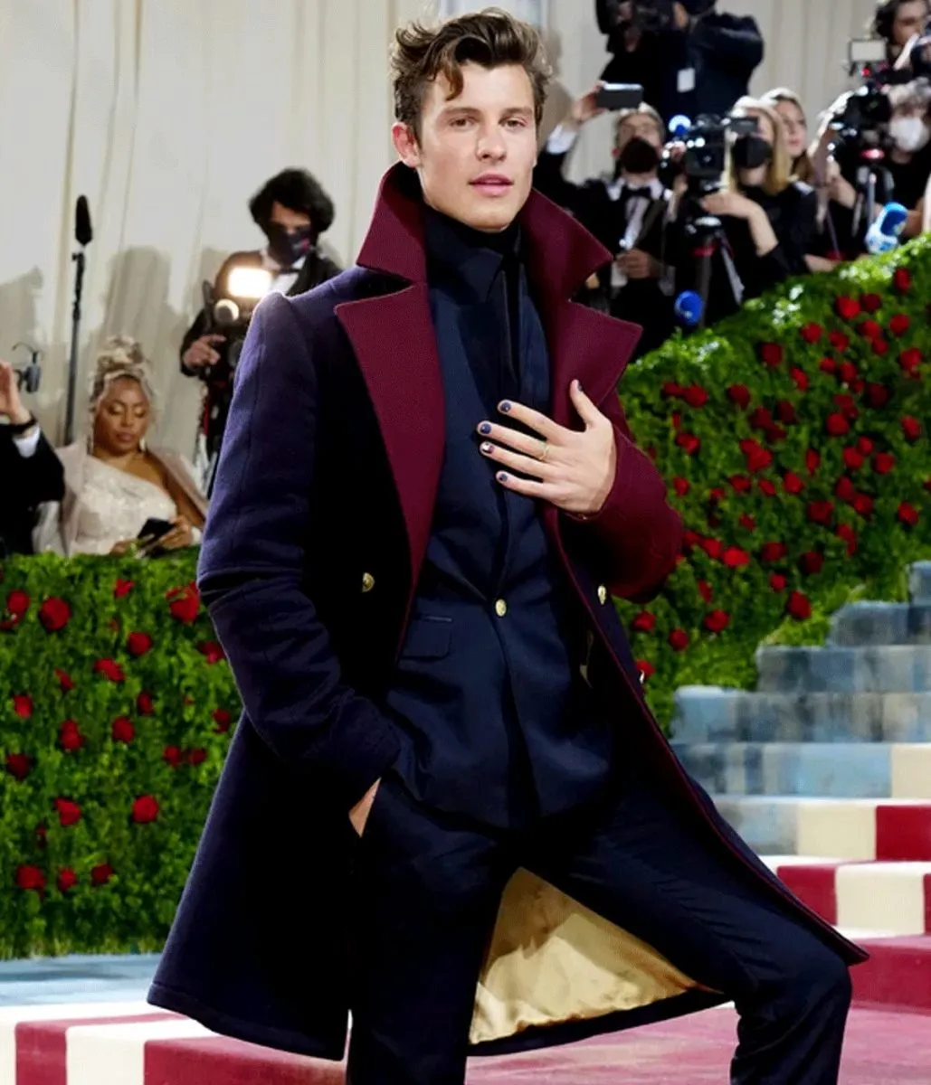 Met Gala Shawn Mendes Wool Coat