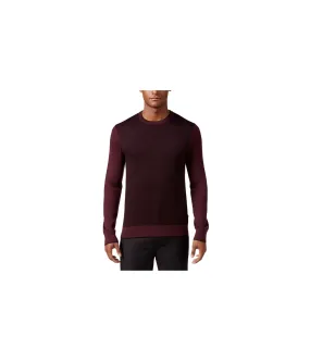 Michael Kors Mens Colorblocked Herringbone Pullover Sweater