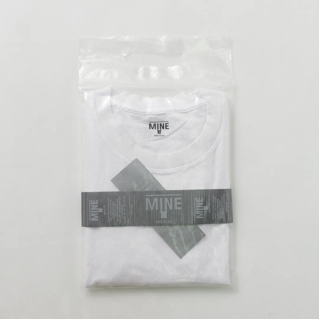 MINE（マイン） ショートスリーブ クルーTシャツ / メンズ トップス 半袖 無地 アメリカ製 SS/White Label MADE IN USA