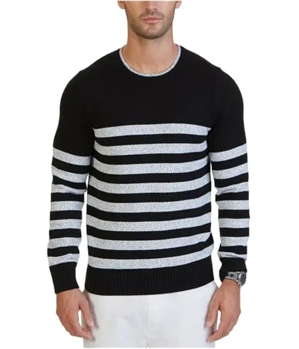 Nautica Mens Betron Striped Pullover Sweater