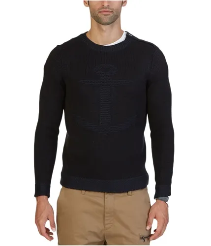 Nautica Mens Iconic Knit Anchor Pullover Sweater