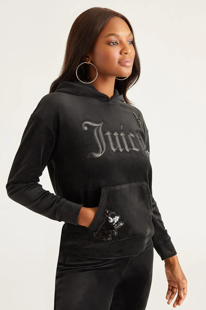 Oversized Patch Hoodie