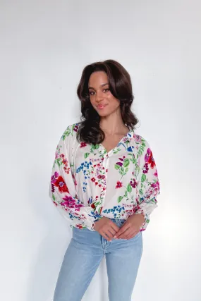 Petal Pusher Floral Blouse