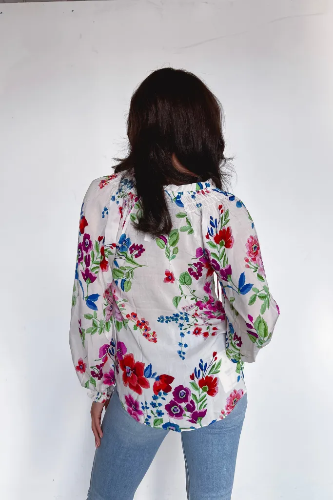 Petal Pusher Floral Blouse