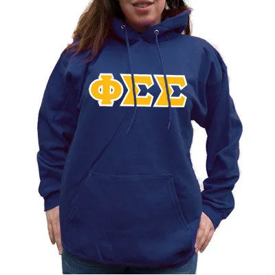 Phi Sigma Sigma Hanes 10oz. Hoodie - Hanes F170 - TWILL