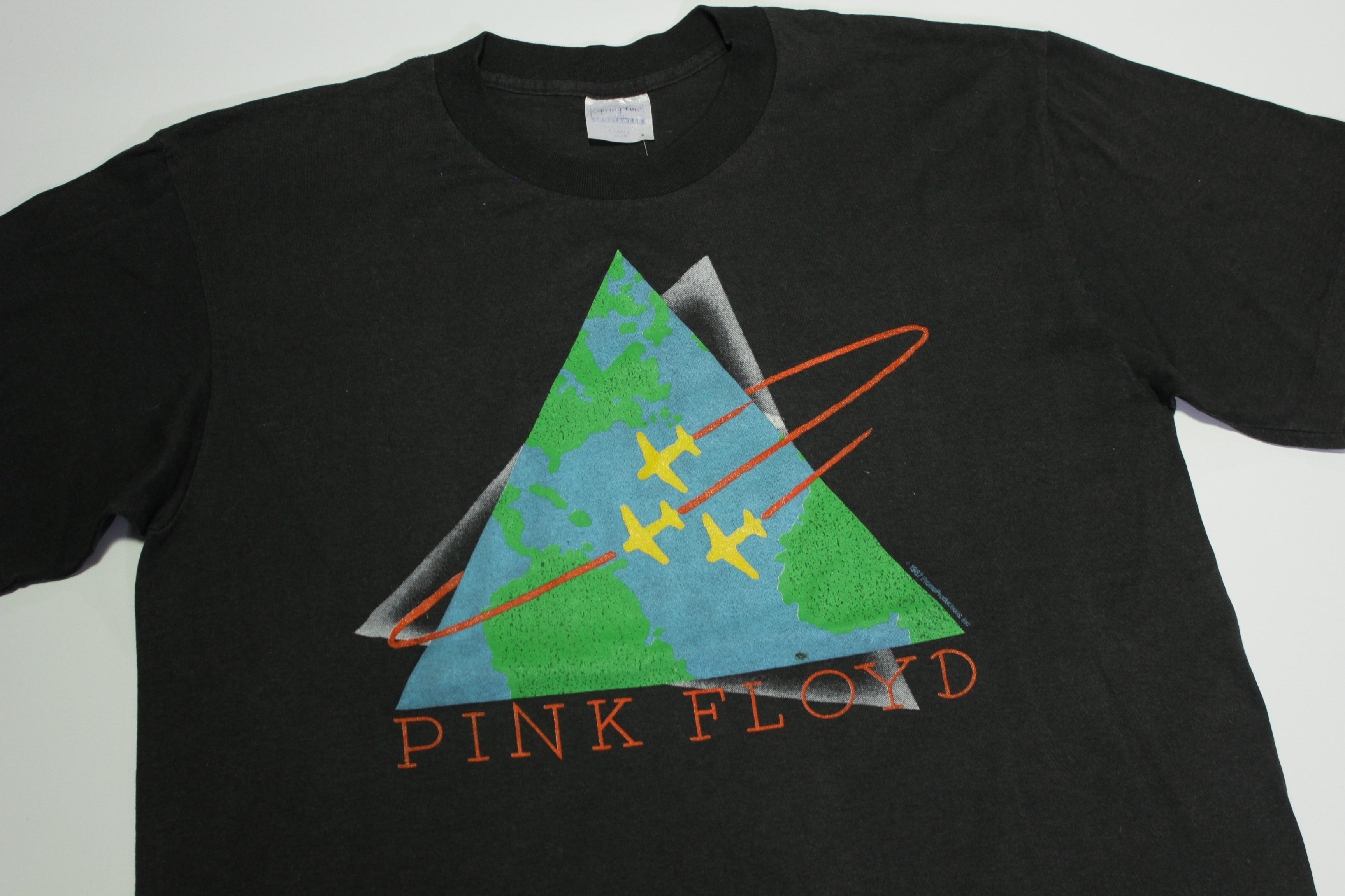 Pink Floyd Vintage 80's 1987 World Tour Single Stitch Spring Ford T-Shirt