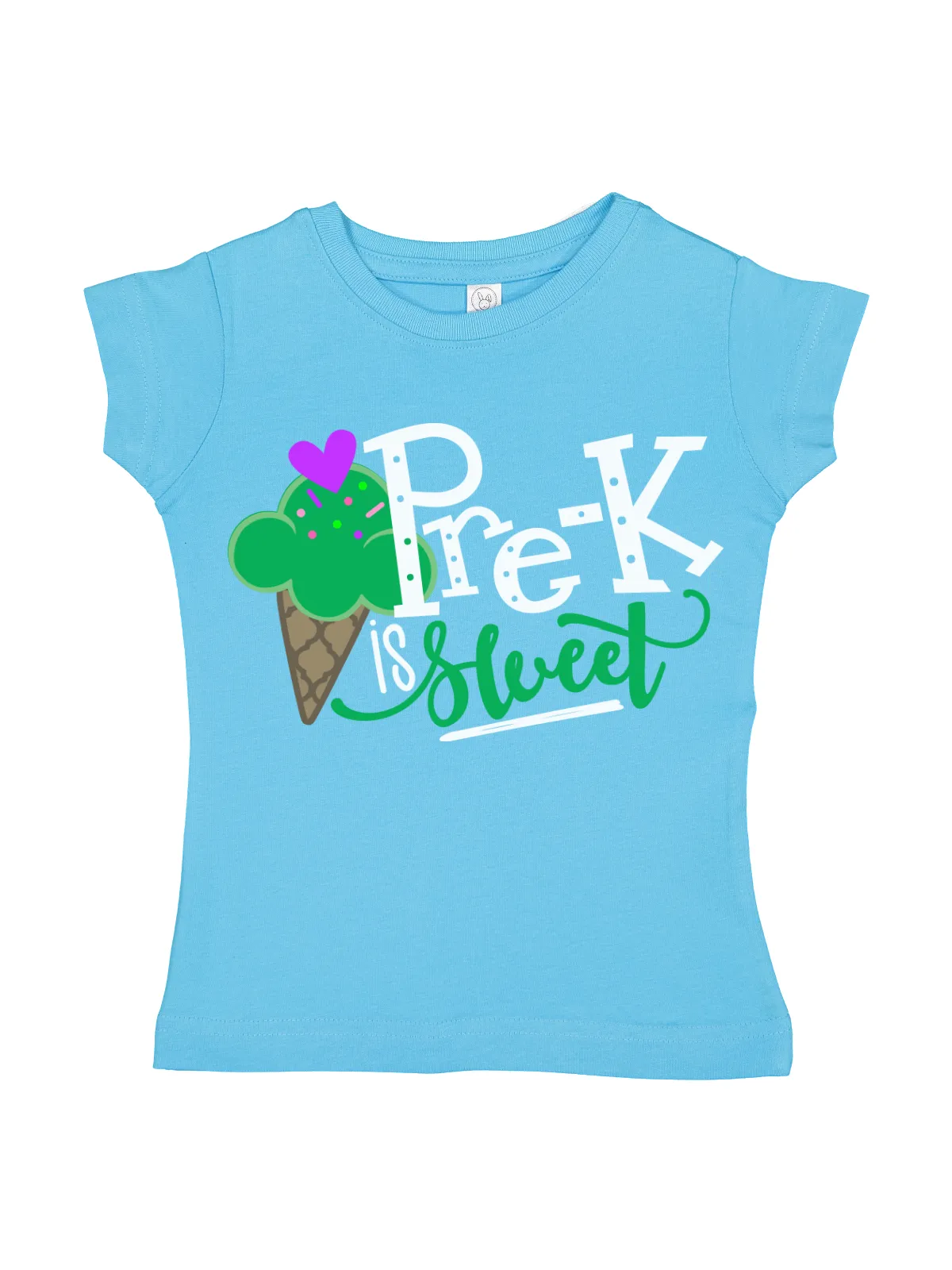 Pre-K is Sweet Girls Short Sleeve T-Shirt - Black