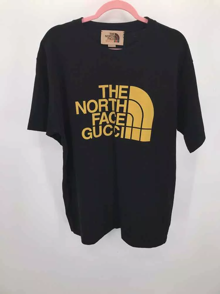 Pre-Owned Gucci x The North Face Black Logo Size Medium Men's T-shirt