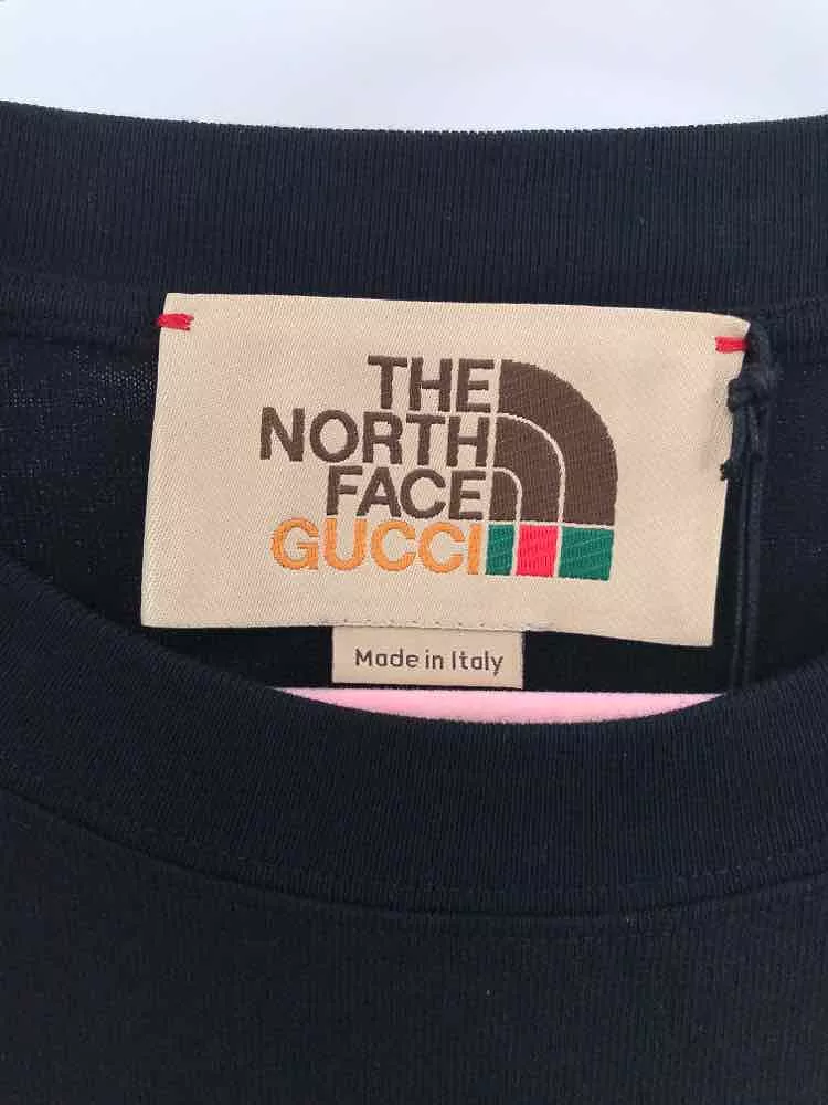 Pre-Owned Gucci x The North Face Black Logo Size Medium Men's T-shirt