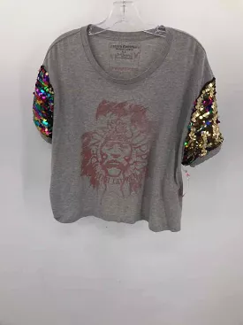 Pre-Owned OPD Grey Size XL Sequin T-shirt