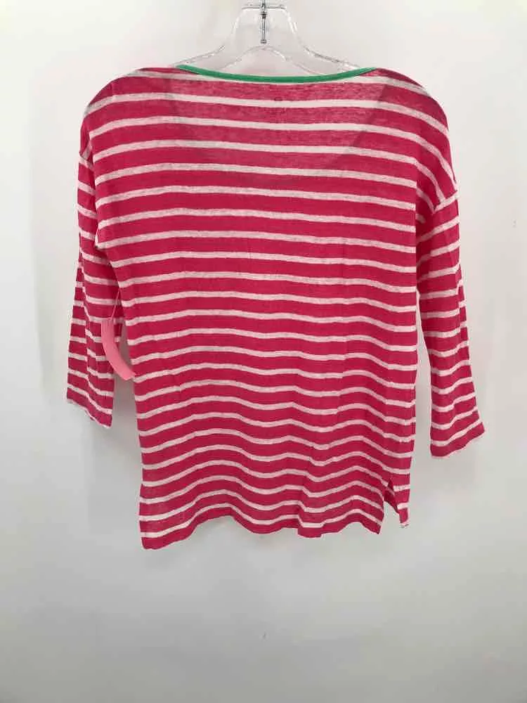 Pre-Owned Talbots Pink Size P Stripe T-shirt