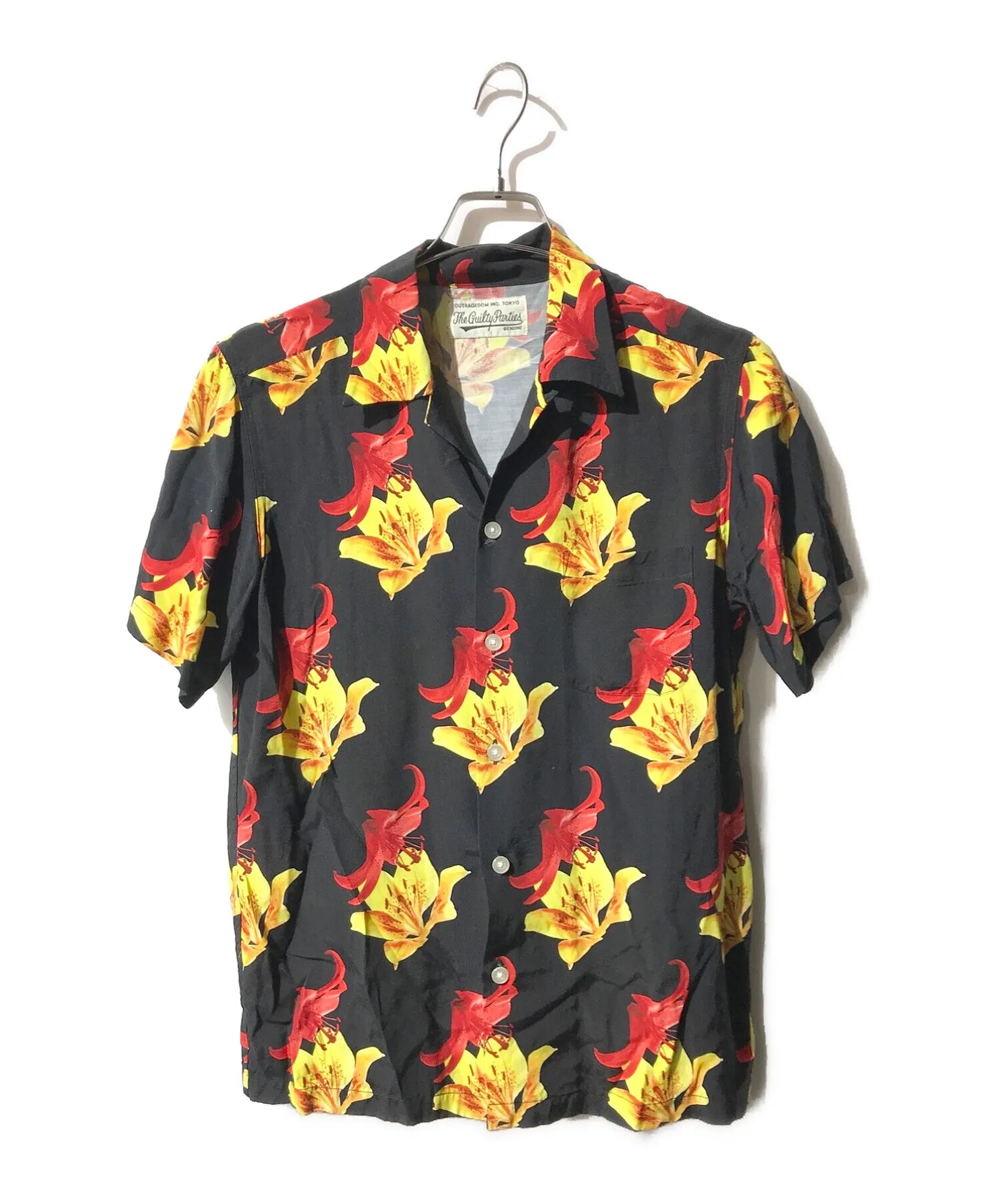 [Pre-owned] WACKO MARIA HAWAIIAN SHIRT S/S/Hibiscus Hawaiian shirt