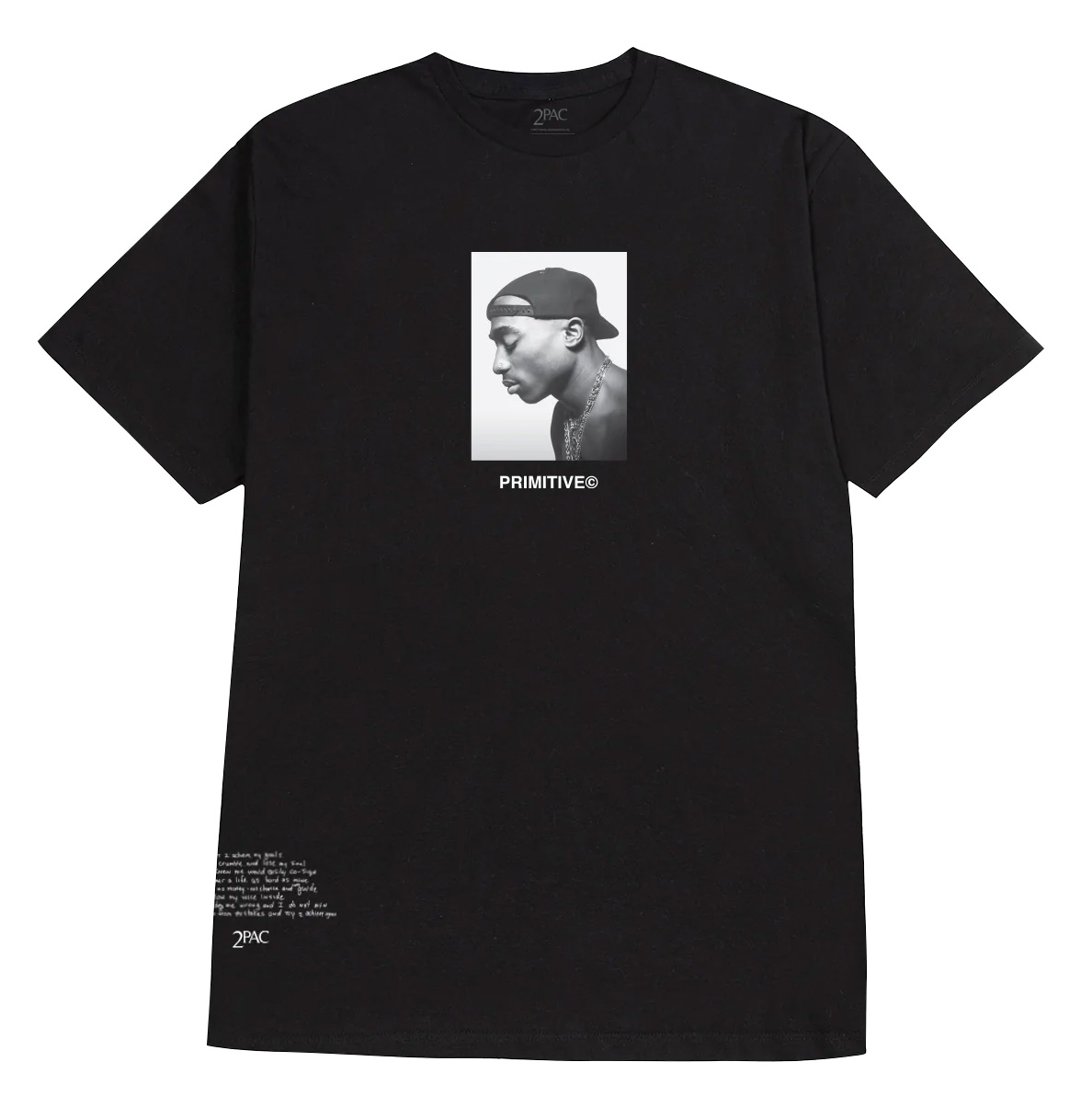 PRIMITIVE T-SHIRT 2PAC NO CHANGES BLACK