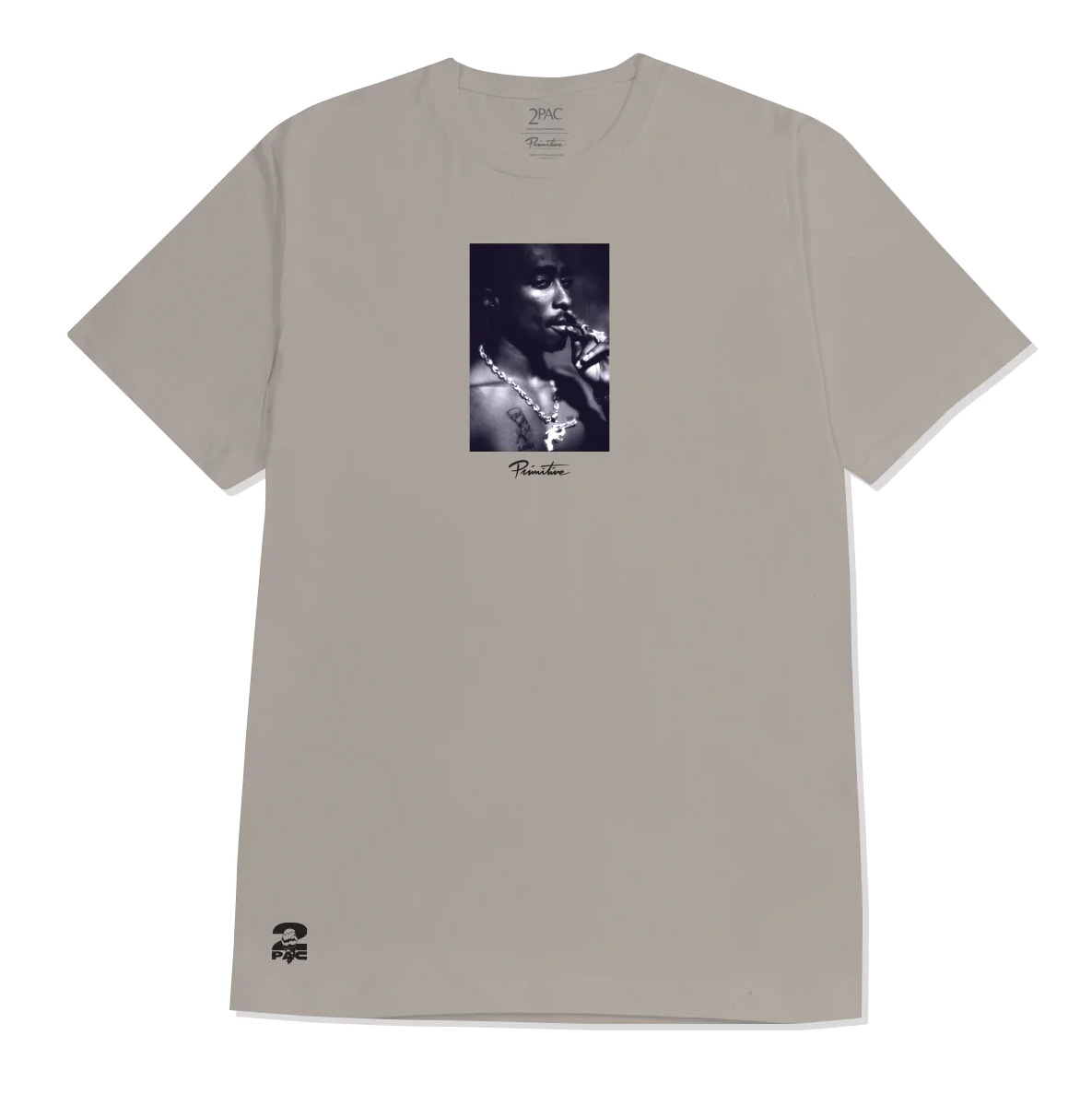 PRIMITIVE T-SHIRT 2PAC PLATINUM SAND