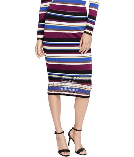 Rachel Roy Womens Striped Sweater Pencil Skirt