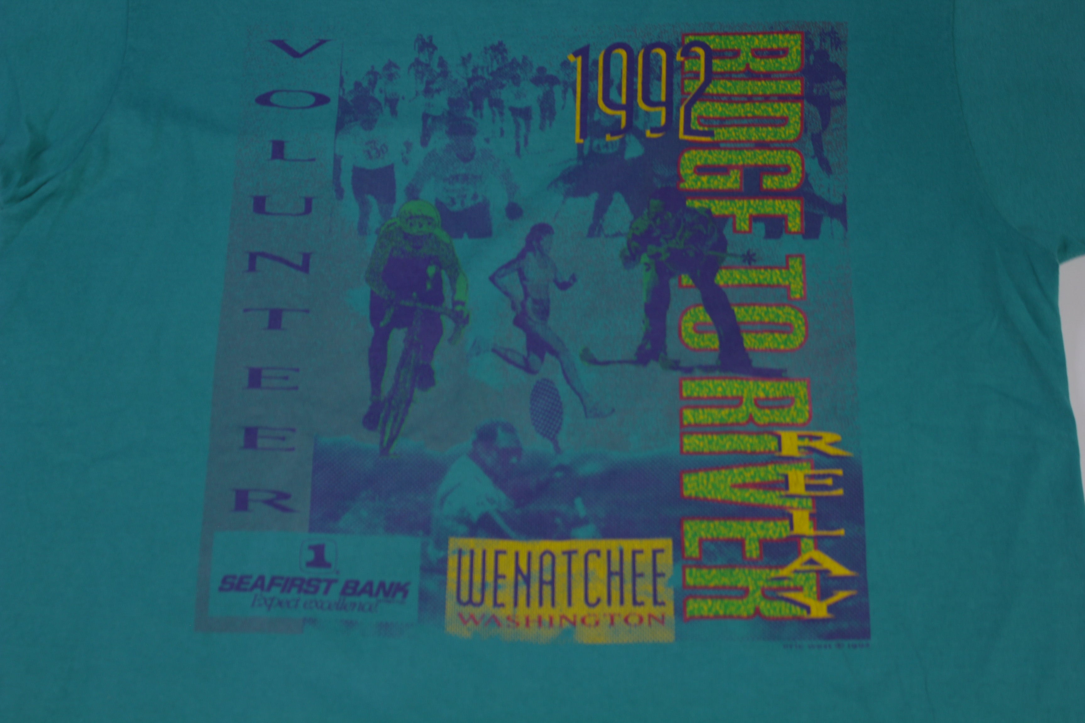 Ridge To River 1992 Wenatchee Vintage 90's Marathon Relay Single Stitch T-Shirt