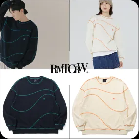 ROMANTIC CROWN  |[ROMANTIC CROWN]★WAVE STITCH SWEAT SHIRT