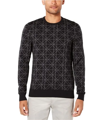 Ryan Seacrest Mens Geometric Pullover Sweater, TW1