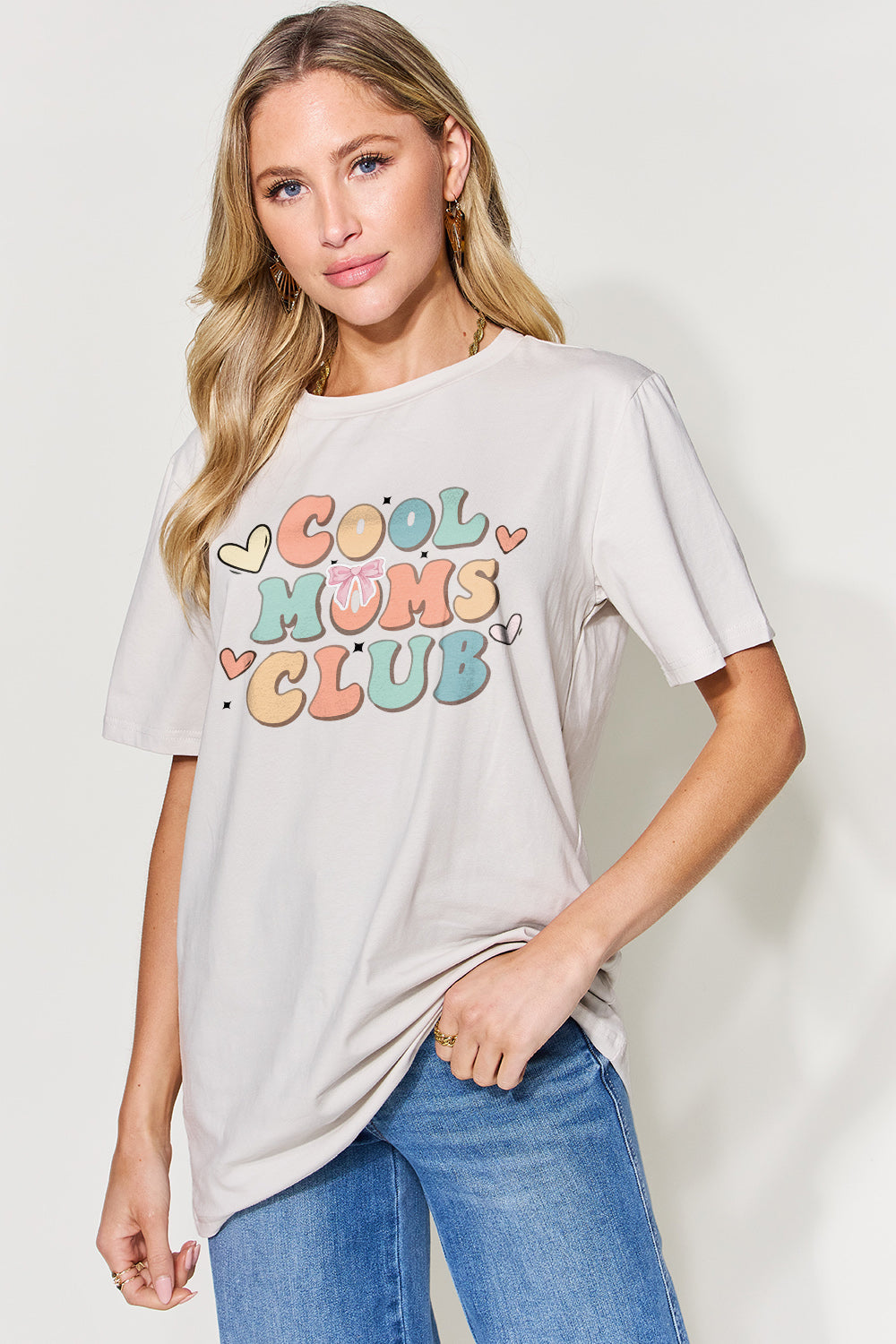 Simply Love Full Size Letter Graphic Round Neck Short Sleeve T-Shirt