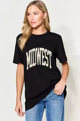 Simply Love Full Size MIDWEST Graphic Round Neck T-Shirt