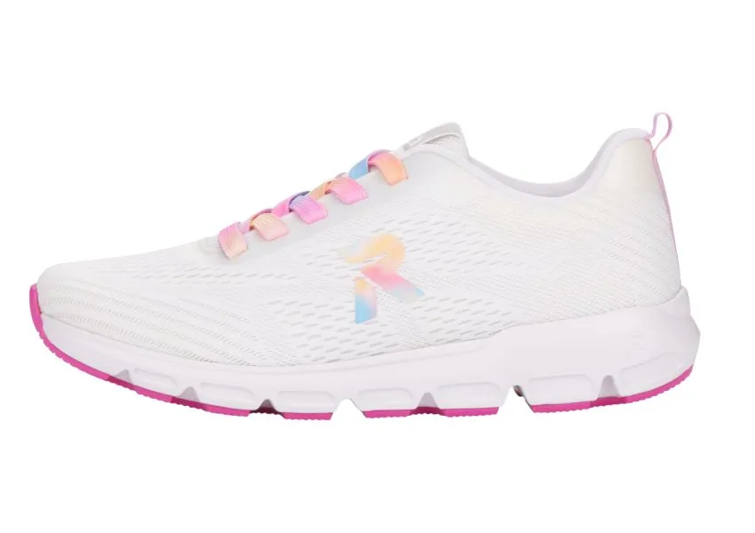 Sportec10 White Rainbow Lace-Up Sneaker