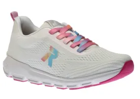 Sportec10 White Rainbow Lace-Up Sneaker