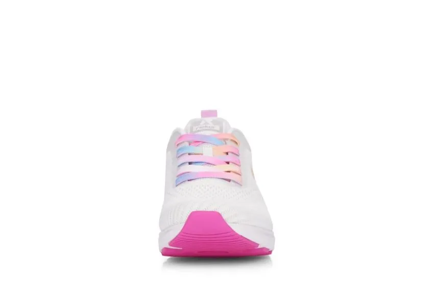 Sportec10 White Rainbow Lace-Up Sneaker