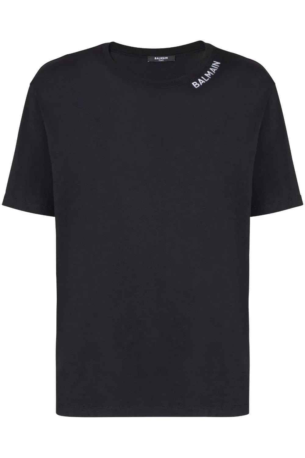 Stitch Collar T-shirt Black