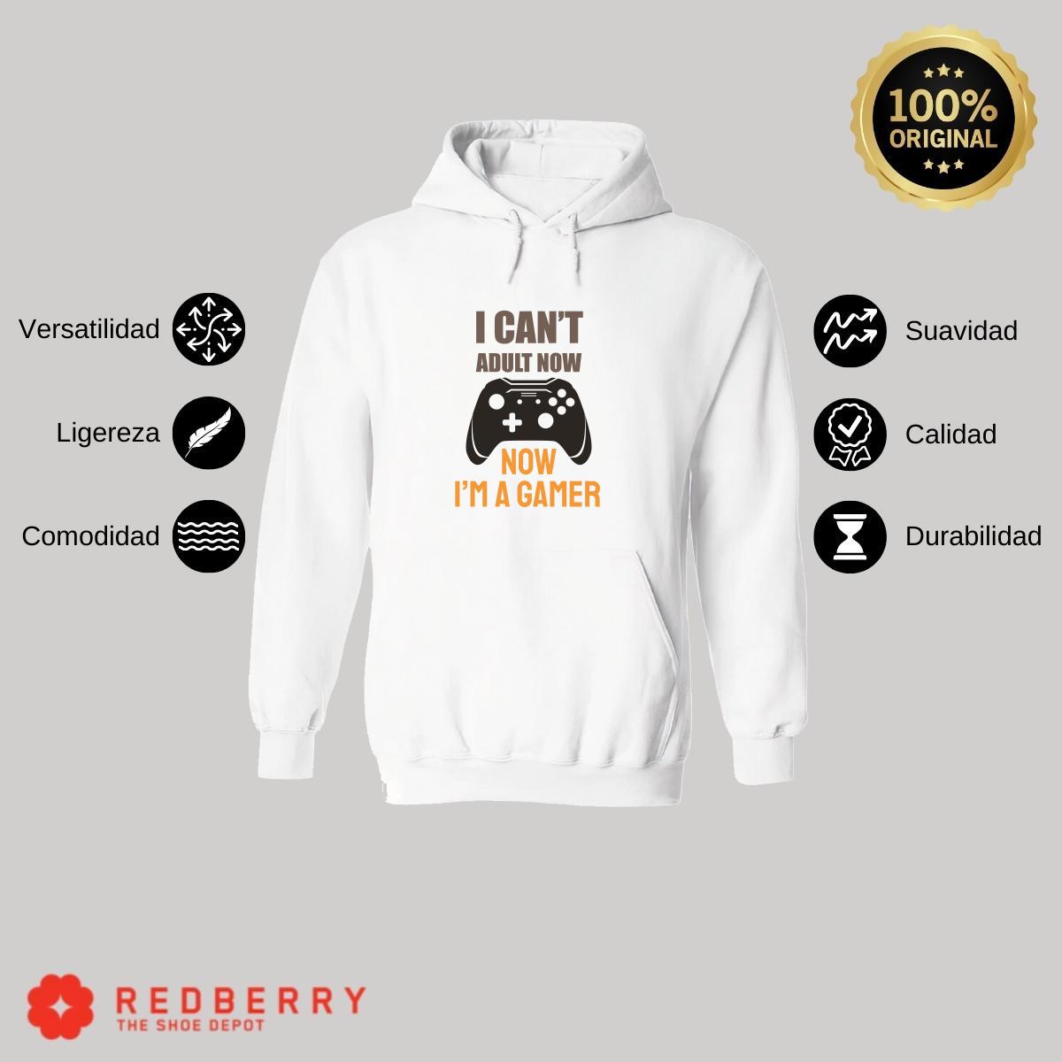 Sudadera Hombre  Hoodie Gamer Videojuegos Frases 073