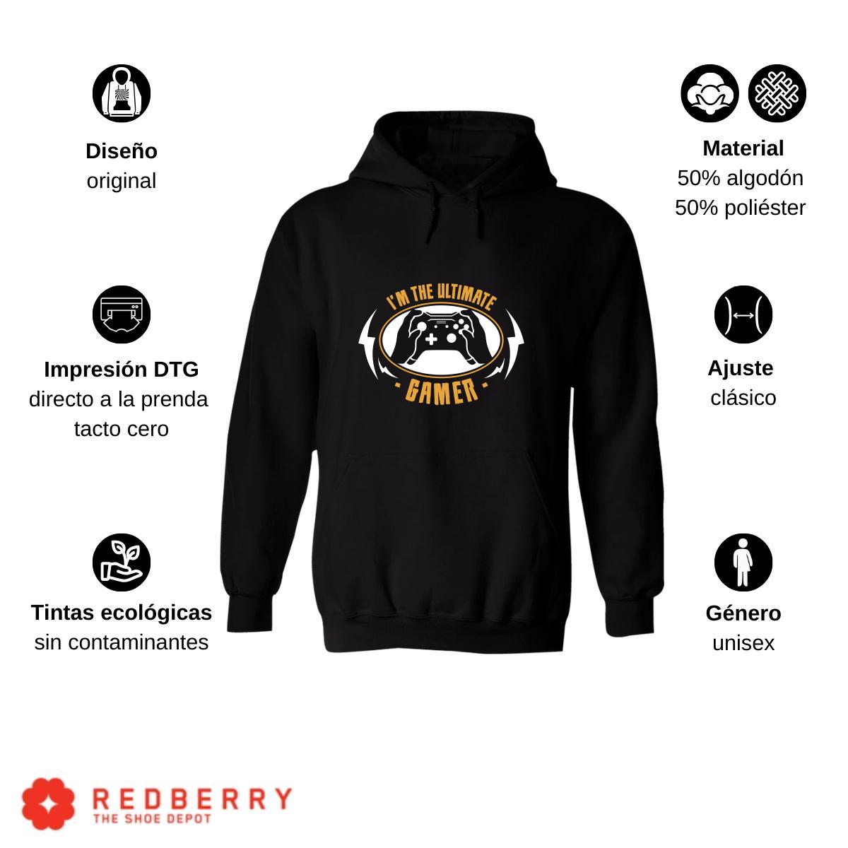 Sudadera Hombre  Hoodie Gamer Videojuegos Frases 079