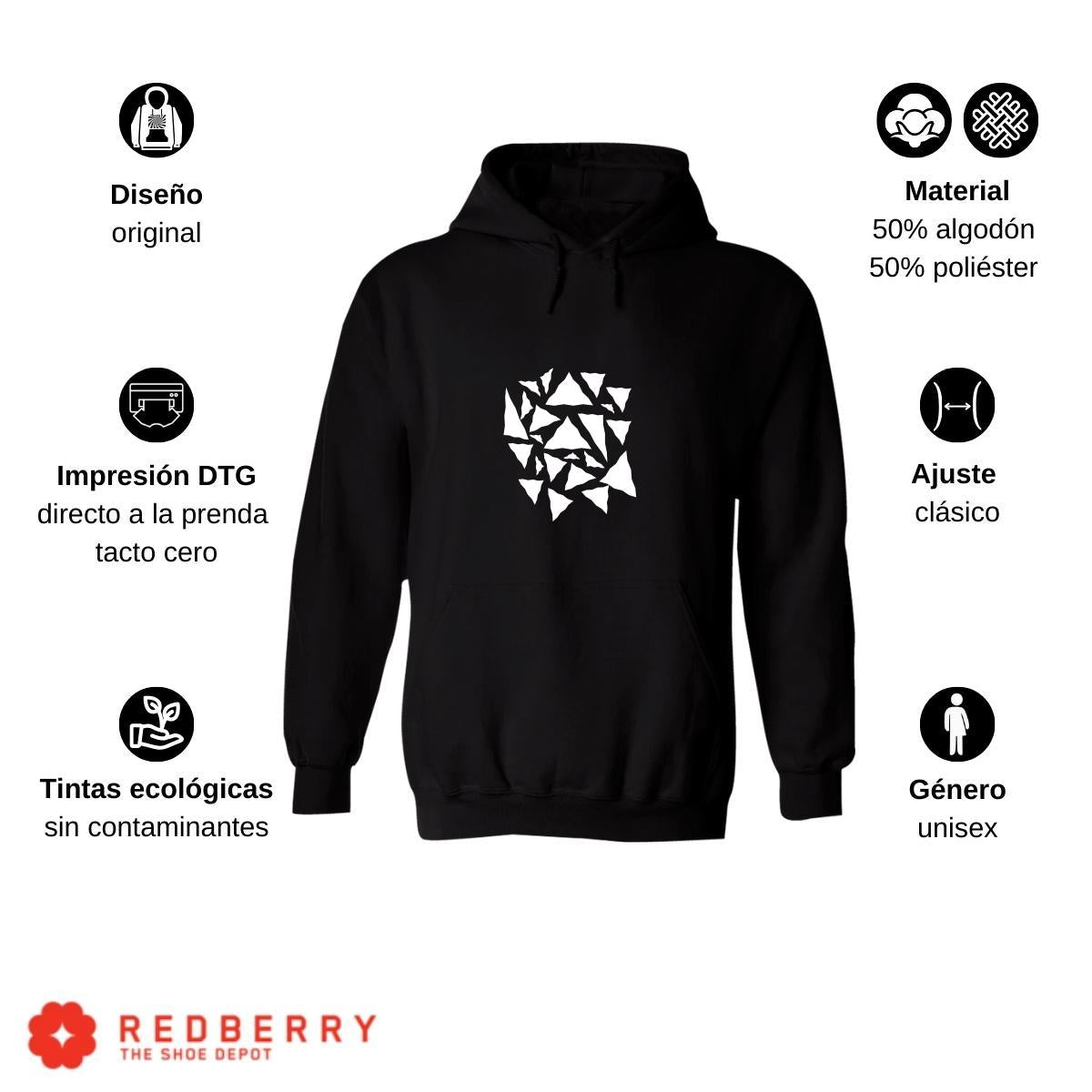 Sudadera Hombre  Hoodie Geometría Diseo Frases 001