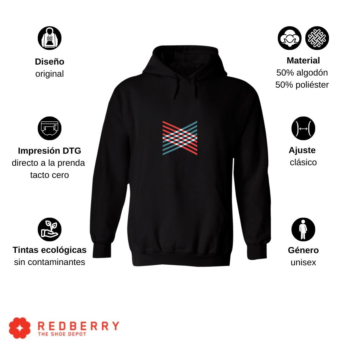 Sudadera Hombre  Hoodie Geometría Diseo Frases 002