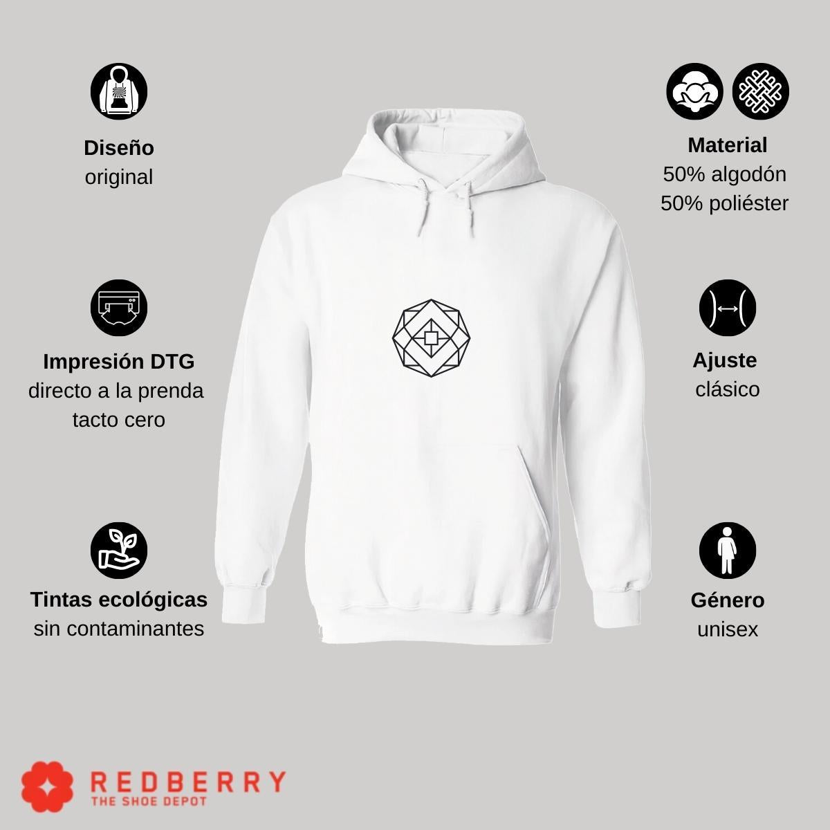 Sudadera Hombre  Hoodie Geometría Diseo Frases 015