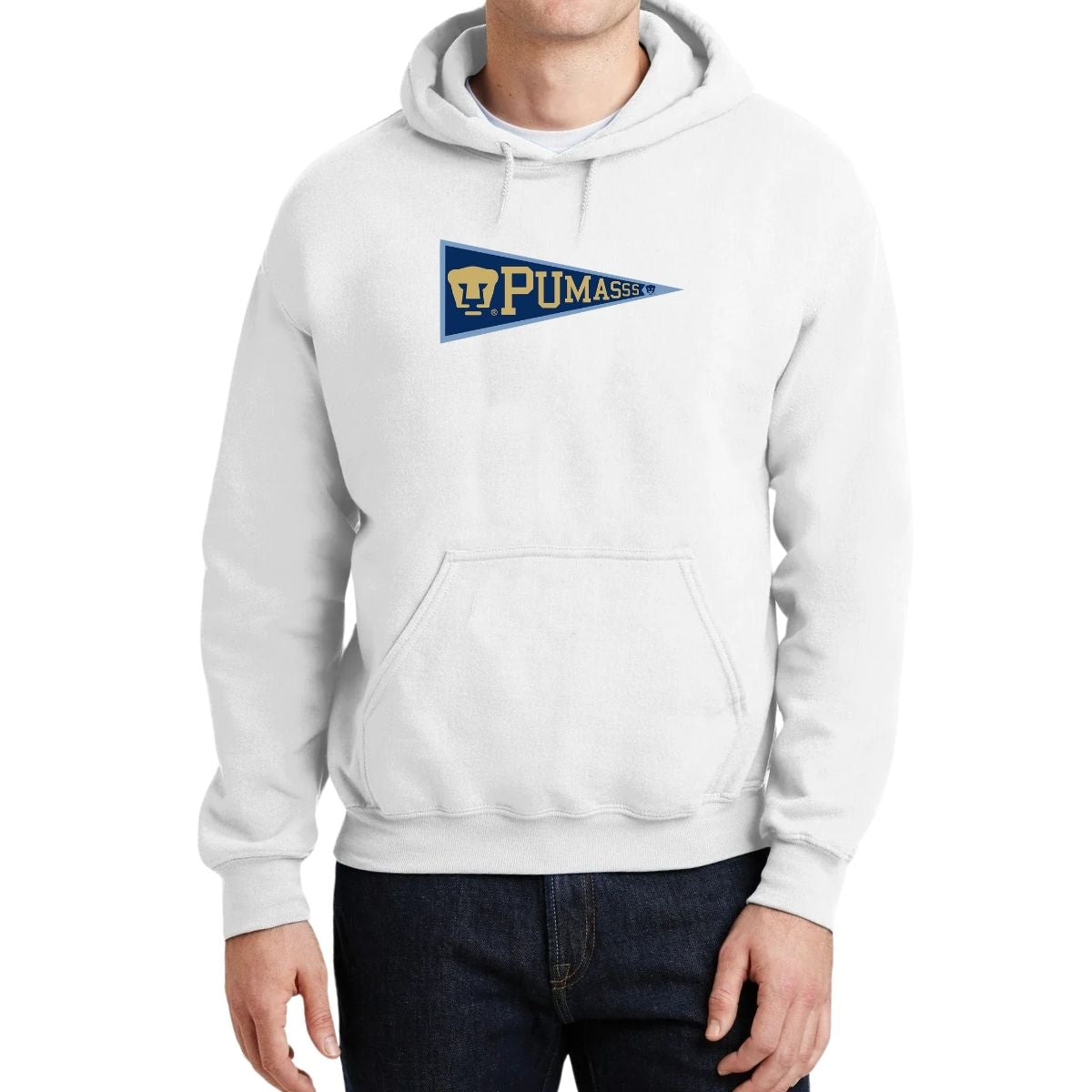 Sudadera Hombre Hoodie Pumas UNAM Banderín