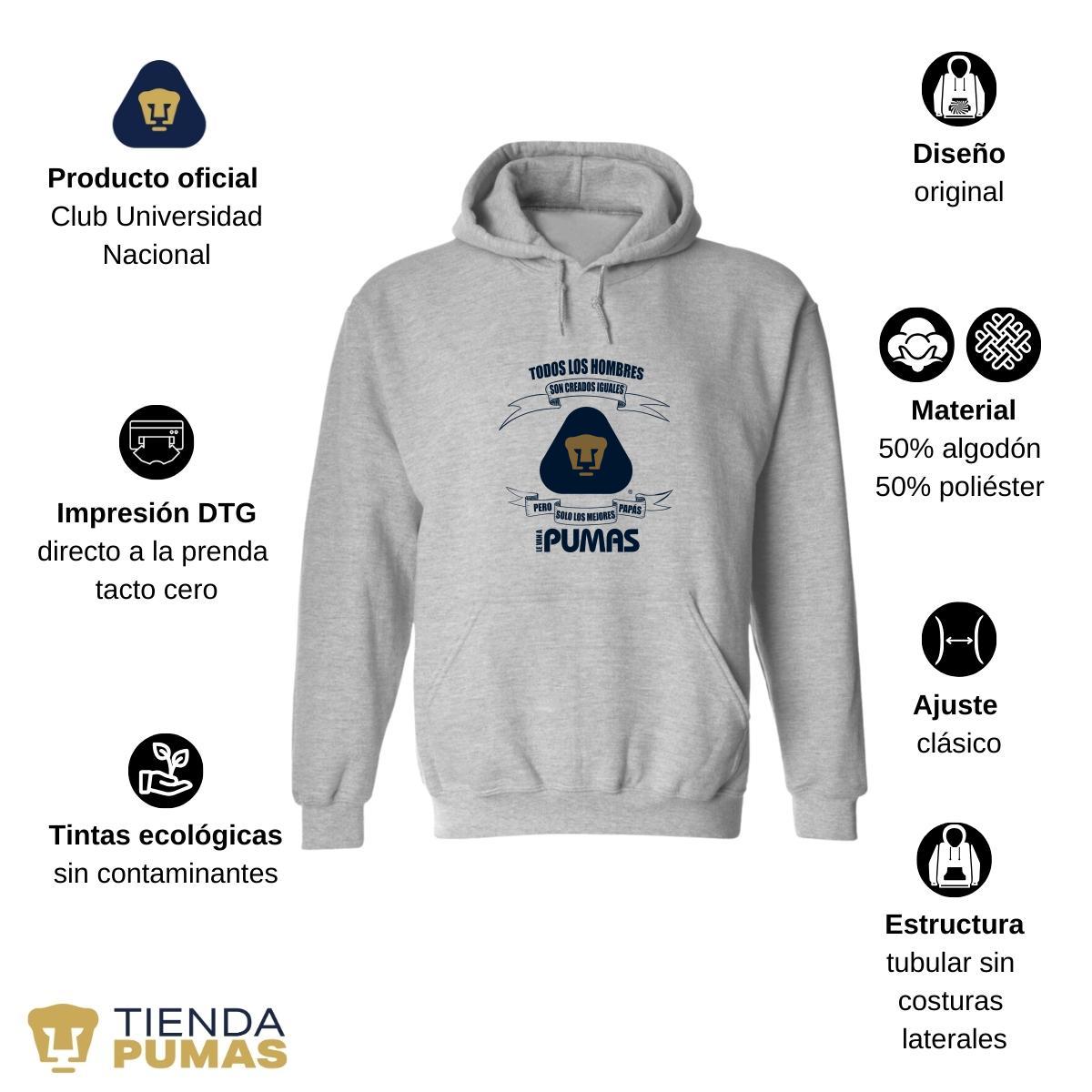 Sudadera Hombre Hoodie  Pumas UNAM El mejor Papá