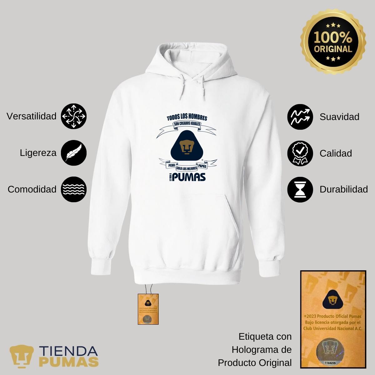 Sudadera Hombre Hoodie  Pumas UNAM El mejor Papá