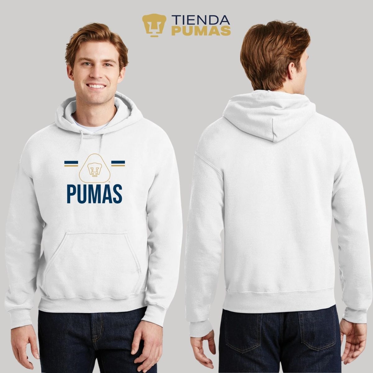 Sudadera Hombre Hoodie Pumas UNAM Insignia