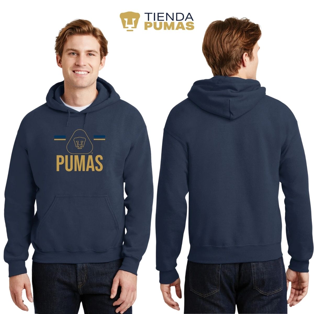 Sudadera Hombre Hoodie Pumas UNAM Insignia