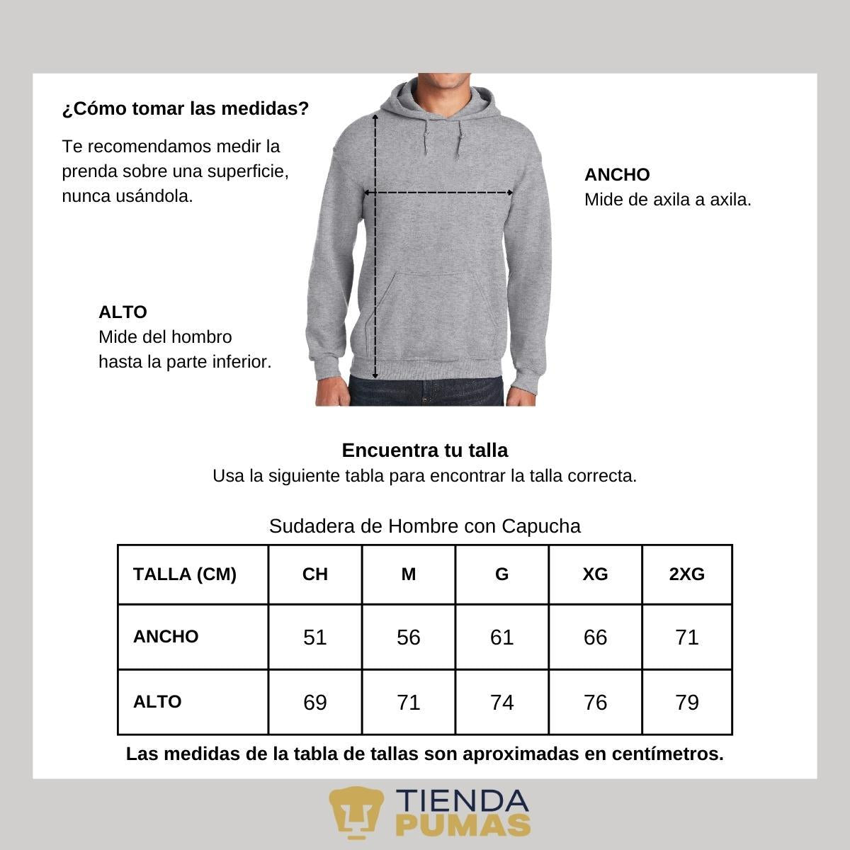 Sudadera Hombre Hoodie  Pumas UNAM Mamá