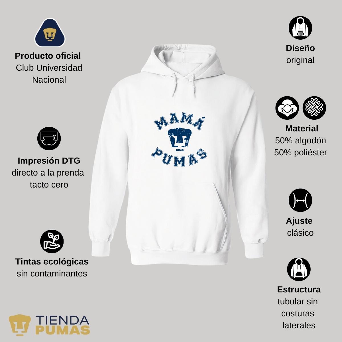 Sudadera Hombre Hoodie  Pumas UNAM Mamá