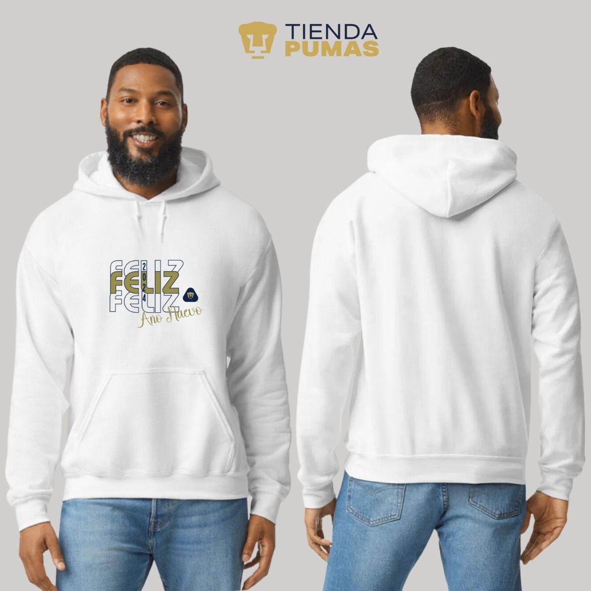 Sudadera Hombre Hoodie Pumas UNAM Nuevo Ao