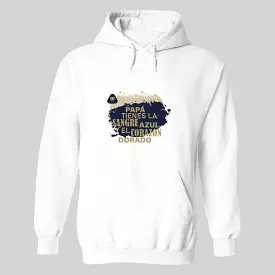 Sudadera Hombre Hoodie  Pumas UNAM Papá sangre azul