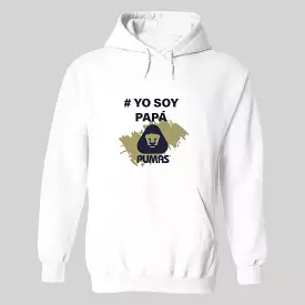 Sudadera Hombre Hoodie  Pumas UNAM Yo soy papá Pumas