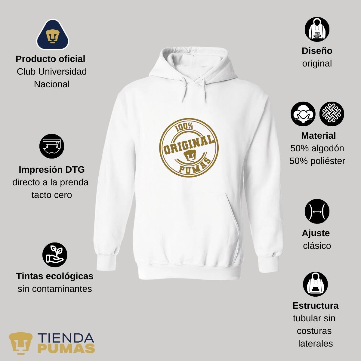 Sudadera Mujer Hoodie  Pumas UNAM 100% Original