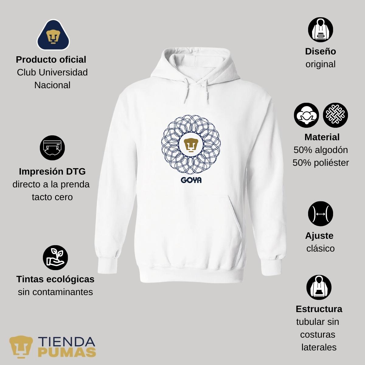 Sudadera Mujer Hoodie  Pumas UNAM Goya mandala